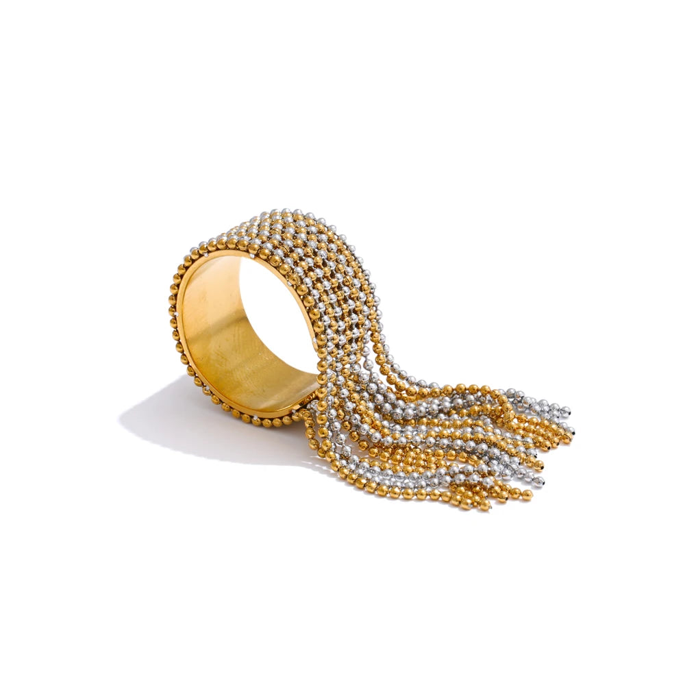 Seraphina Gold Tassel Ring