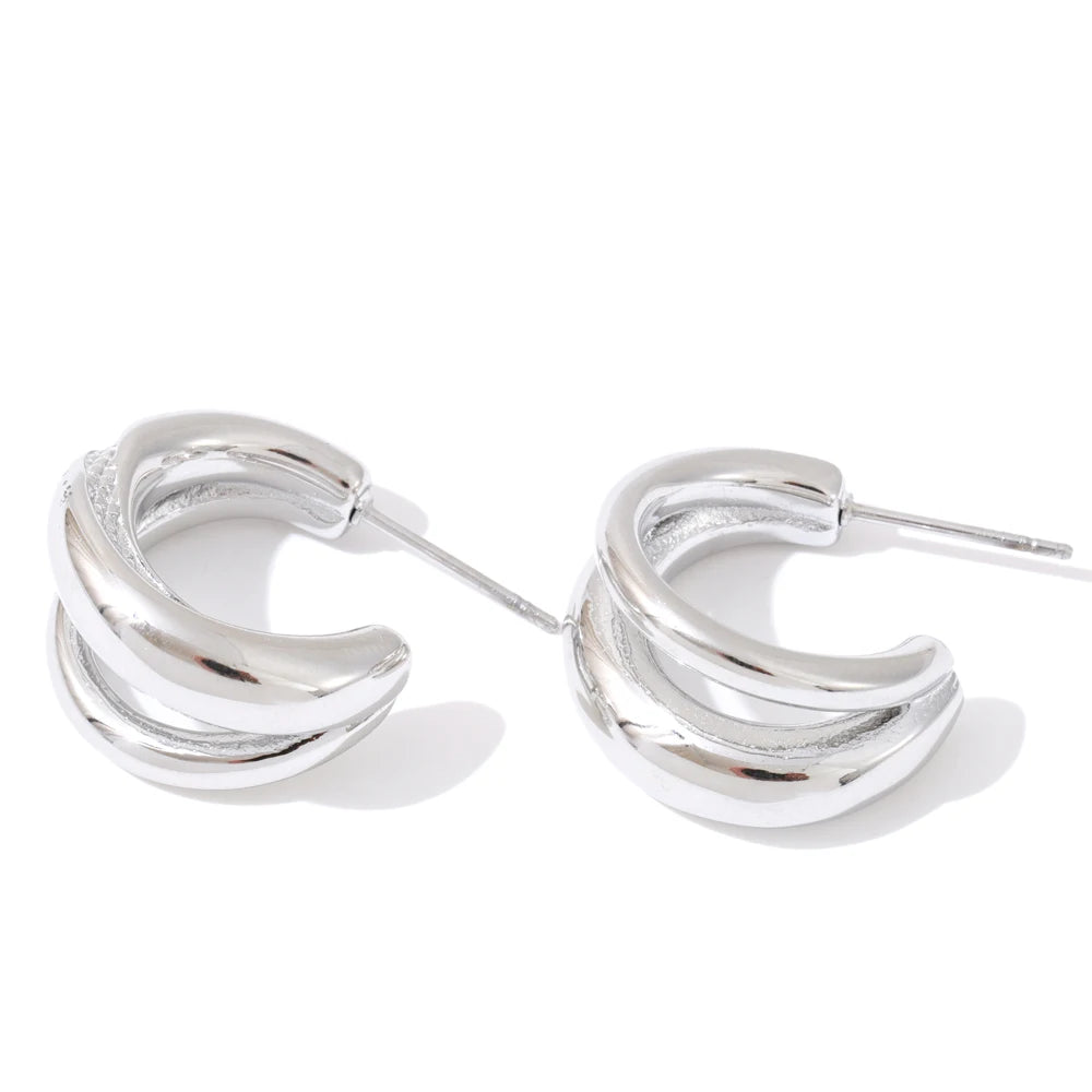 Simone Layered Hoop Earrings