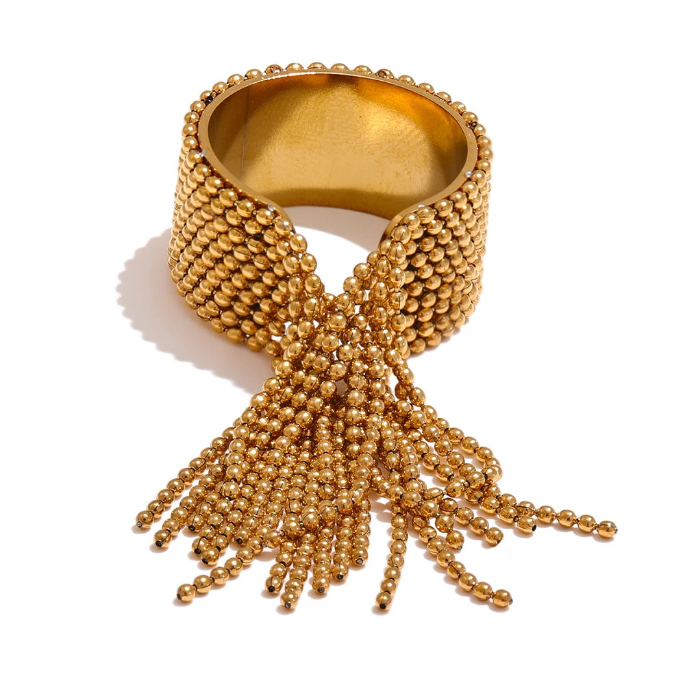 Seraphina Gold Tassel Ring