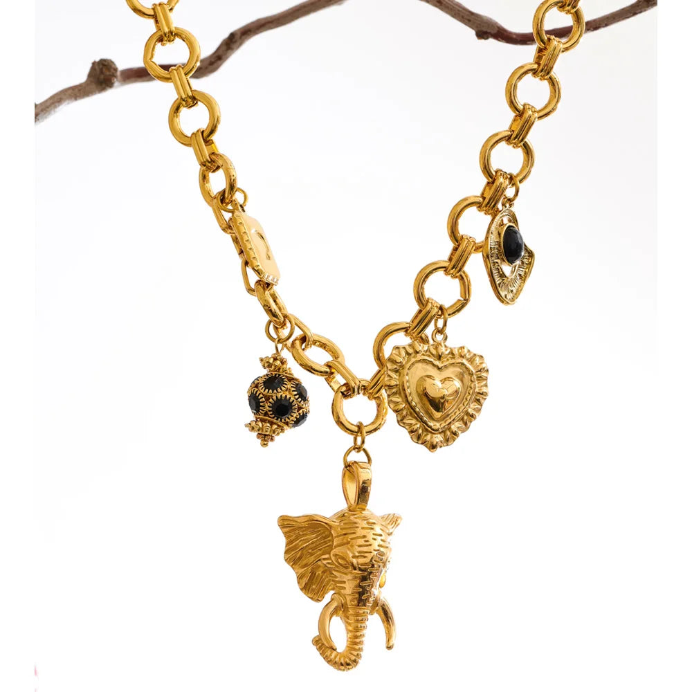 Safari Luxe Charm Necklace