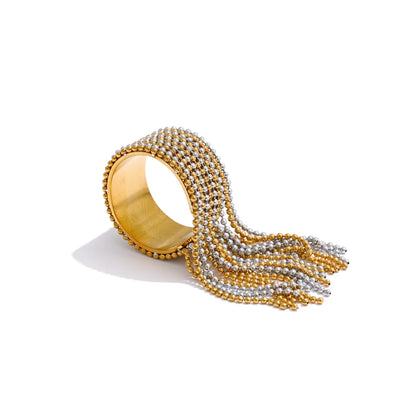 Seraphina Gold Tassel Ring