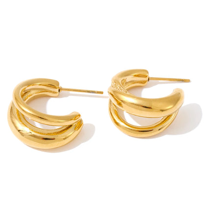 Simone Layered Hoop Earrings