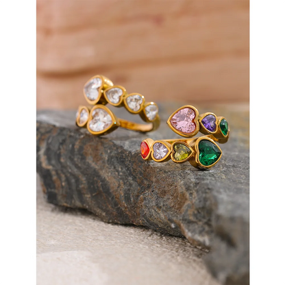 Amara Kaleidoscope Heart Ring