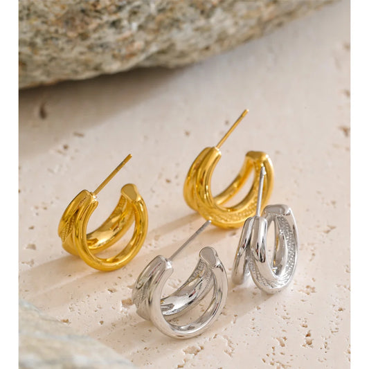 Simone Layered Hoop Earrings