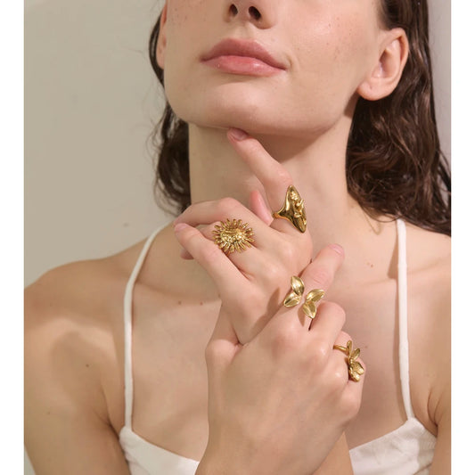 Liora Sculpted Petal Ring