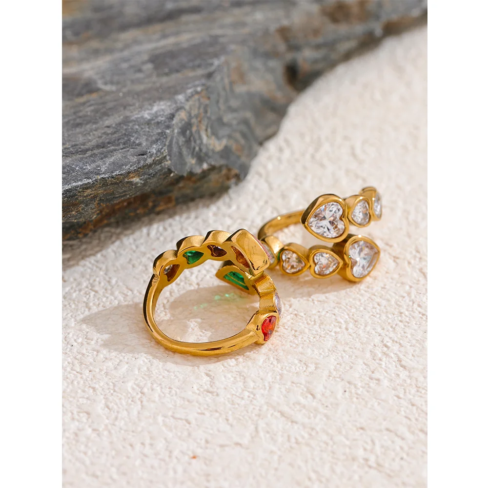 Amara Kaleidoscope Heart Ring