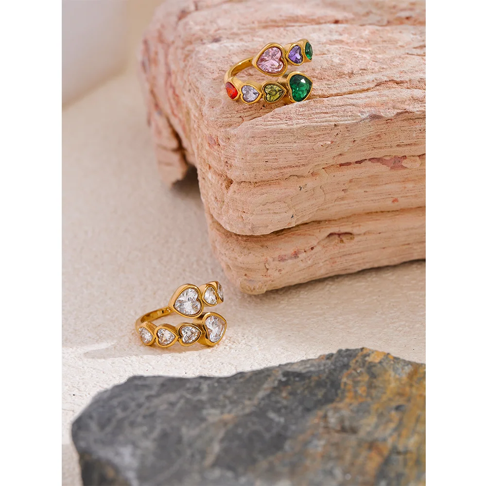 Amara Kaleidoscope Heart Ring