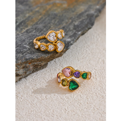 Amara Kaleidoscope Heart Ring