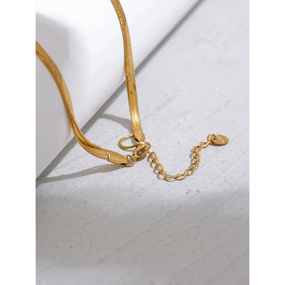 Aurelia Layered Herringbone & Egg Pendant Necklace