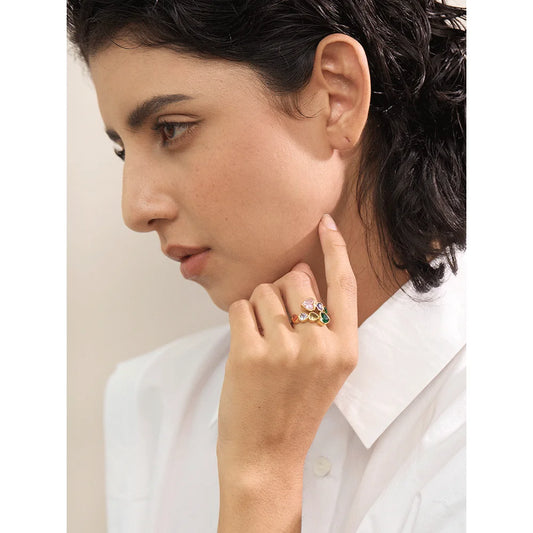 Amara Kaleidoscope Heart Ring