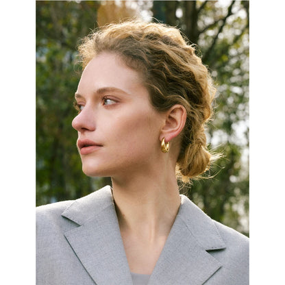 Élodie Sculpted Hoop Earrings