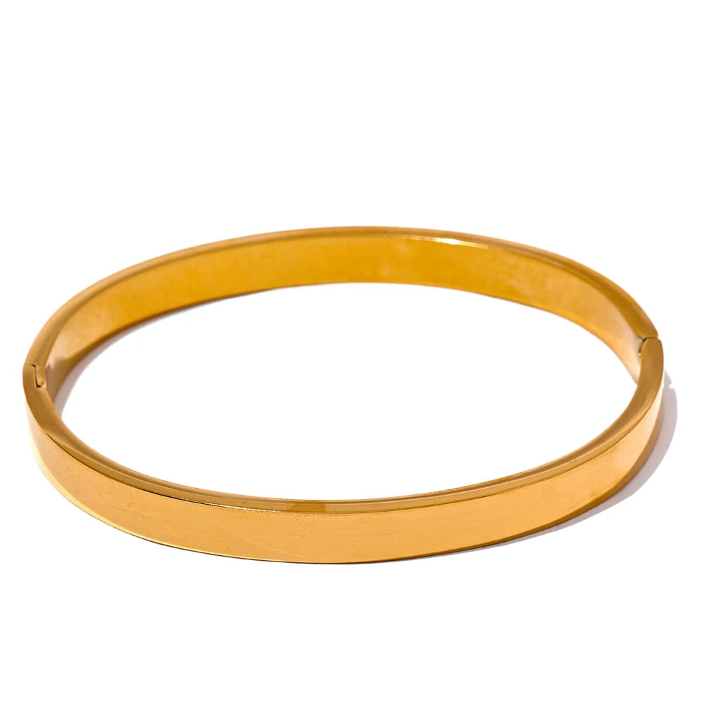 Axis Classic Gold Hinged Bangle