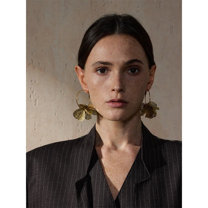 Florentina Gold Filigree Hoop Earrings