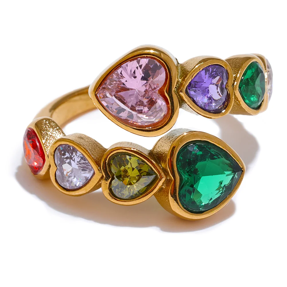 Amara Kaleidoscope Heart Ring